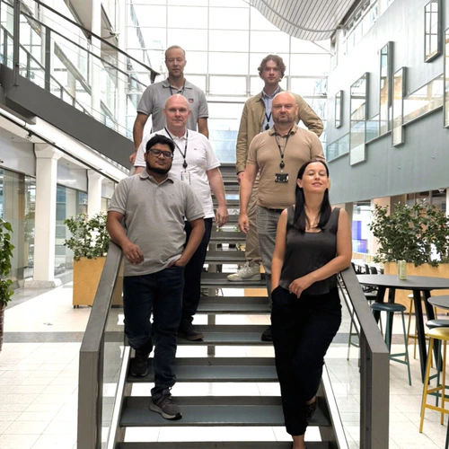 Images of office employees as an individual or group depicitng office culture.
