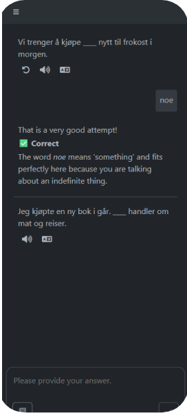 Screenshots of the website